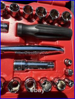 Sears Craftsman Max Axess 30 Piece SAE & Metric Pass Through Socket Set Nos 3282