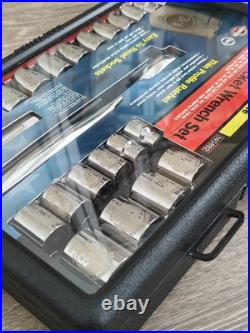 Sears Craftsman Tools USA 3/8 Dr 22pc Socket Wrench Set Easy Read Thin Ratchet