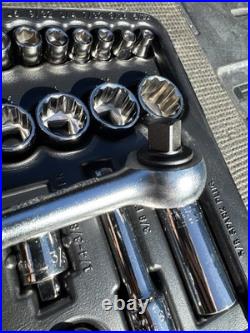 Sears Craftsman USA 55pc Mechanics Tool Set Socket Ratchet 33455 Nos Metric SAE