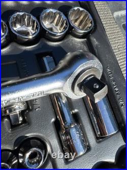 Sears Craftsman USA 55pc Mechanics Tool Set Socket Ratchet 33455 Nos Metric SAE