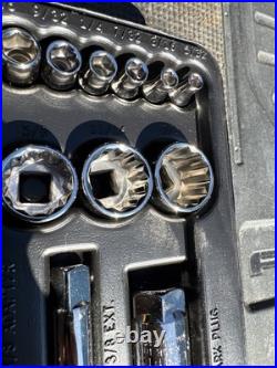 Sears Craftsman USA 55pc Mechanics Tool Set Socket Ratchet 33455 Nos Metric SAE