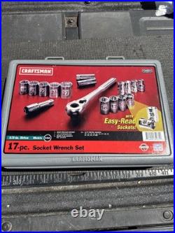 Sears Craftsman USA Nos 1/2 Drive Easy Read Socket Set 34931 Rare Metric 44809