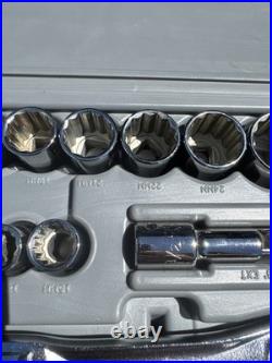 Sears Craftsman USA Nos 1/2 Drive Easy Read Socket Set 34931 Rare Metric 44809