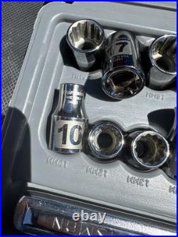 Sears Craftsman USA Nos 1/2 Drive Easy Read Socket Set 34931 Rare Metric 44809