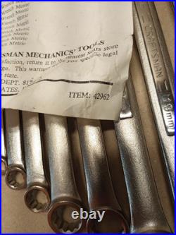 Sears Craftsman USA Nos 28pc Master Set Box End Wrench Metric SAE 42962 Catalog