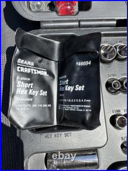 Sears Craftsman USA Nos 53 Pc Mechanics Tool Set 35053 Socket Sae Metric Ratchet