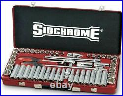 Sidchrome 51-PIECE COMBO SOCKET SET SCMT14130 1/2? Drive Metric & AF Aust Brand