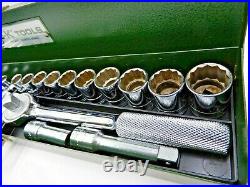 Sk Tools 3/8 Drive 24 Piece Metric Socket Set With Metal Carrying Case