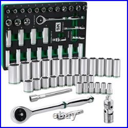 Sk Tools USA 01315-216P 31 Piece 1/2 Drive Metric Standard & Deep Socket Set