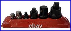 Snap-On 1206GS 6 Pc Combination Square Drive Adaptor Set