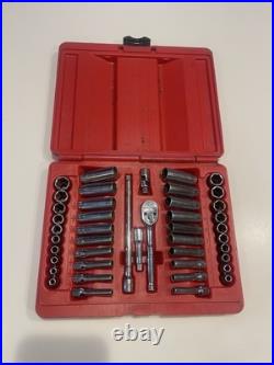 Snap On 144TMPB 1/4 Drive Metric & SAE Socket Set 6 Point General Service Set