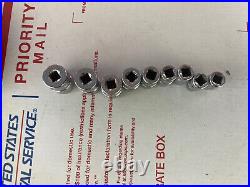 Snap On 14 pc 1/4 Drive 12-Point Metric Flank Drive Shallow Socket Set