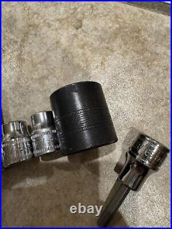 Snap On 23 Piece 3/8 1/2 Drive Ratchet & Socket Lot