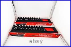 Snap On 44 Pc SAE/Metric Shallow and Deep Essential Socket Set in Foam 122STTMFR