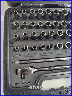 Snap On 44 Piece 1/4 Drive Metric & SAE General Service Socket Set 144TMPBFR