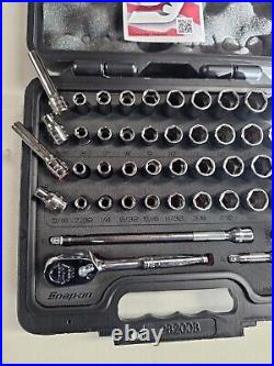 Snap On 44 Piece 1/4 Drive Metric & SAE General Service Socket Set 144TMPBFR