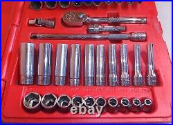 Snap On 44 Piece 1/4 Drive Metric & SAE General Service Socket Set 144TMPB