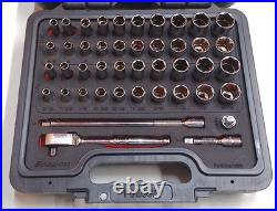 Snap On 44 Piece 1/4 Metric & SAE General Service Socket Set 144TMPBFR SS203505 Snap On 44 Piece 1/4 Metric & SAE General Service Socket Set 144TMPBFR SS203505