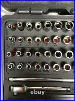 Snap-On 44-piece 1/4 Drive Socket Set Ratchet Kit Case Foam (144TMPBFR)