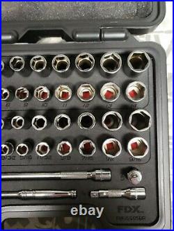 Snap-On 44-piece 1/4 Drive Socket Set Ratchet Kit Case Foam (144TMPBFR)