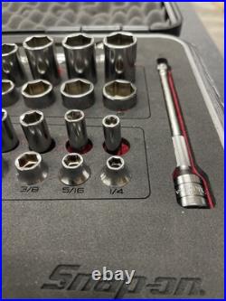 Snap-On 51 PIECE 3/8 DRIVE 6 POINT METRIC SAE GENERAL SERVICE SET SS203507