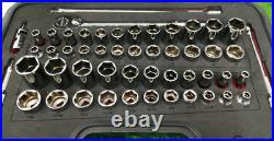 Snap On 51 pc 3/8 Drive 6 Point Metric SAE General Service Set SS203507