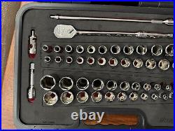 Snap-On 51pc 3/8 Drive 6pt Metric/SAE General Service Set 251FSMBFR