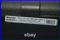 Snap-On Gold 100 Year 100 Piece 1/4 Drive Commemorative General Service Set