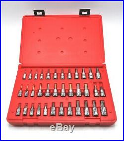 6pcs 1/4 inch S2 Alloy Steel Allen Key Drive Metric Hex Bit Socket Set 3-8mm