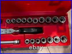 Snap On Ratcheting Low Clearance Profile Socket Set USA AFRBM113PB SAE & Metric Snap On Ratcheting Low Clearance Profile Socket Set USA AFRBM113PB SAE & Metric
