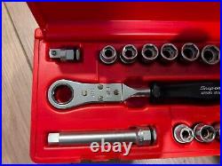 Snap On Ratcheting Low Clearance Profile Socket Set USA AFRBM113PB SAE & Metric Snap On Ratcheting Low Clearance Profile Socket Set USA AFRBM113PB SAE & Metric