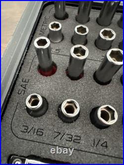 Snap On SS203505 144TMPBFR 44-Piece 1/4 Drive SAE/Metric Socket Set