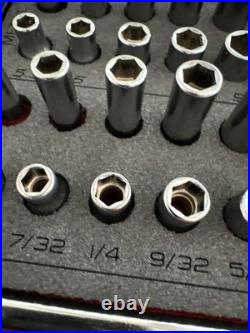 Snap On SS203505 144TMPBFR 44-Piece 1/4 Drive SAE/Metric Socket Set