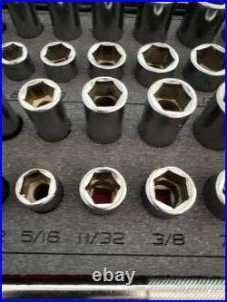 Snap On SS203505 144TMPBFR 44-Piece 1/4 Drive SAE/Metric Socket Set