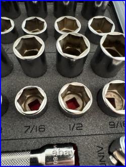 Snap On SS203505 144TMPBFR 44-Piece 1/4 Drive SAE/Metric Socket Set