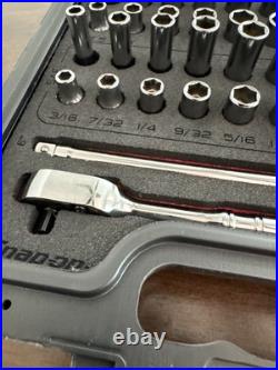 Snap On SS203505 144TMPBFR 44-Piece 1/4 Drive SAE/Metric Socket Set