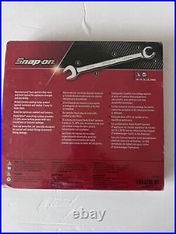 Snap-On Standard 3/8 5/8 Combination Open End Flare Nut Wrench Set NEW