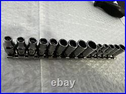 Snap-On TM4CSA Hard Handle Standard Shank Driver With Sae metric Sockets NEW