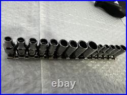 Snap-On TM4CSA Hard Handle Standard Shank Driver With Sae metric Sockets NEW