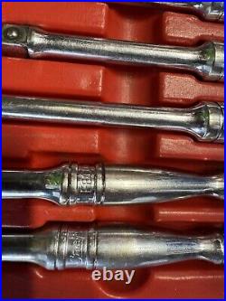 Snap-On TOOLS 22 pc 3/8 Drive 6-Point SAE General Service Socket Set USA Made