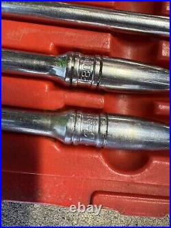 Snap-On TOOLS 22 pc 3/8 Drive 6-Point SAE General Service Socket Set USA Made