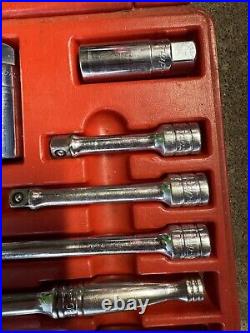 Snap-On TOOLS 22 pc 3/8 Drive 6-Point SAE General Service Socket Set USA Made