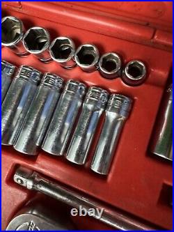 Snap-On TOOLS 22 pc 3/8 Drive 6-Point SAE General Service Socket Set USA Made