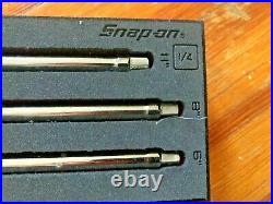 Snap-On Tools 108TMXAFR 1/4 Drive 8 pc Extension Universal Joint Adapter Set