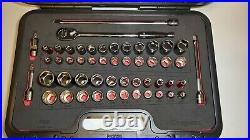 Snap On Tools 51Pc 3/8 Drive 6 Point FDX MM/SAE General Service Set 251YFSMBFR