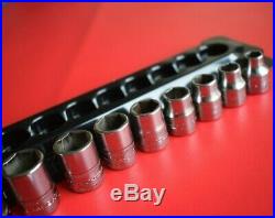 Snap On Tools NEARLY NEW 12pc 3/8 Drive Shallow Socket Set rrp £143 (532)