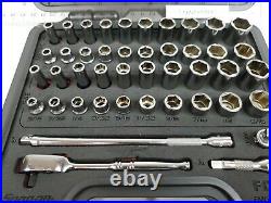 Snap On Tools NEW 144YTMPBFR 44 Piece 1/4 Drive SAE Metric 6 Point Service Set