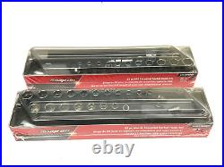 Snap On Tools NEW 44pc 1/4 dr Combination Metric/SAE Shallow & Deep Socket Sets
