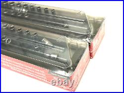 Snap On Tools NEW 44pc 1/4 dr Combination Metric/SAE Shallow & Deep Socket Sets