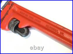 Snap On Tools USA 24 Standard Handle External RED Pipe Wrench PW24C VERY NICE